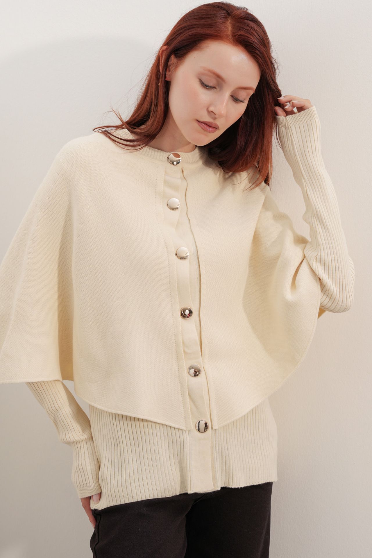 BDART Ribbed Textured Long Sleeve Button-Up Cardigan 3