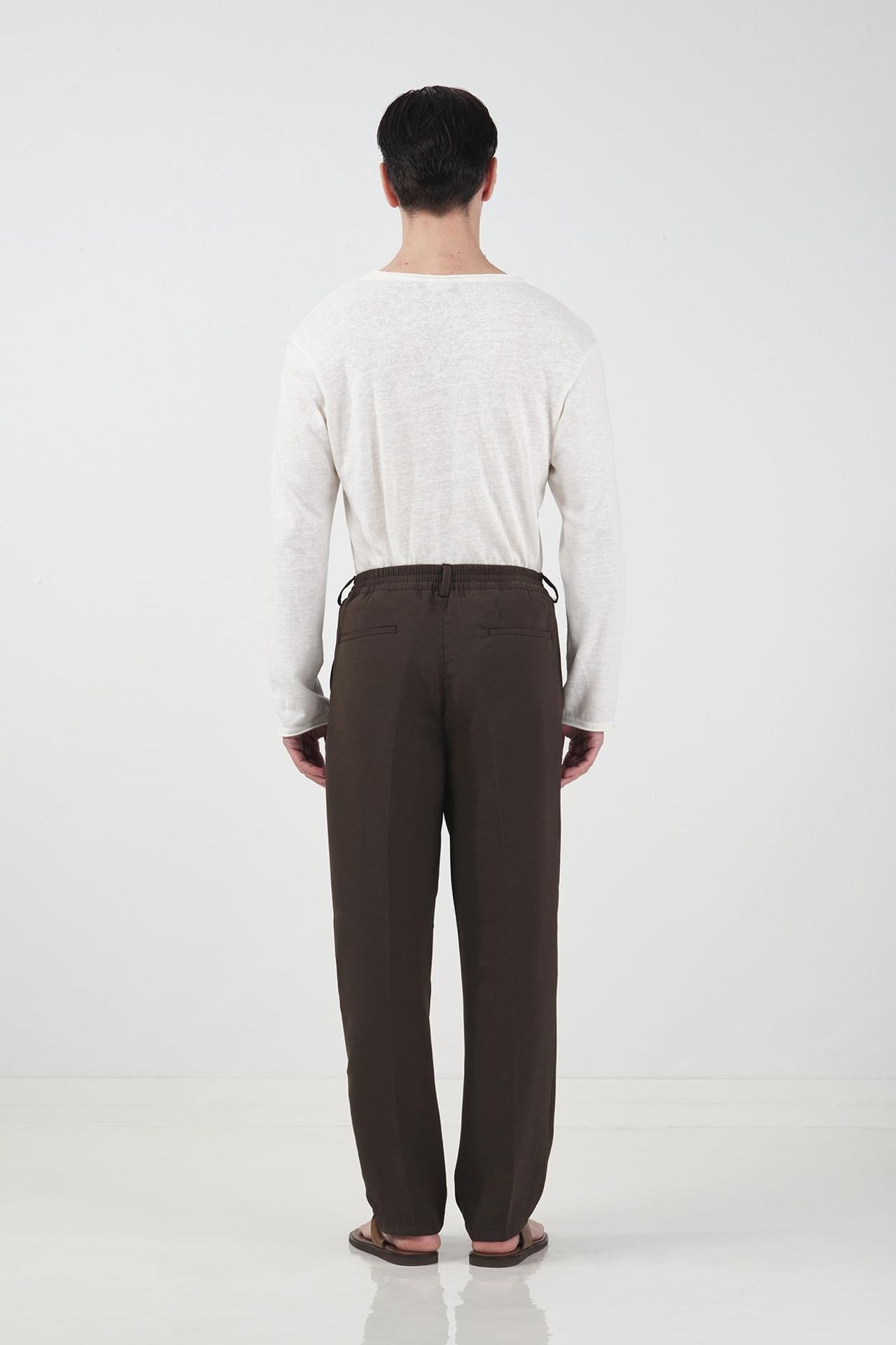 GIESTO Mid Waist Pleated Tailored Trousers 2