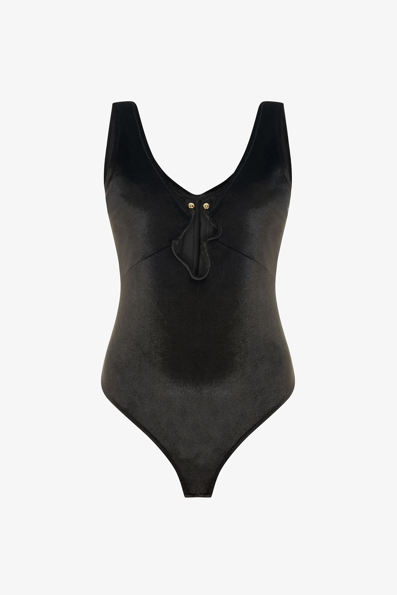 PENTI Deep V Velvet Bodysuit 6