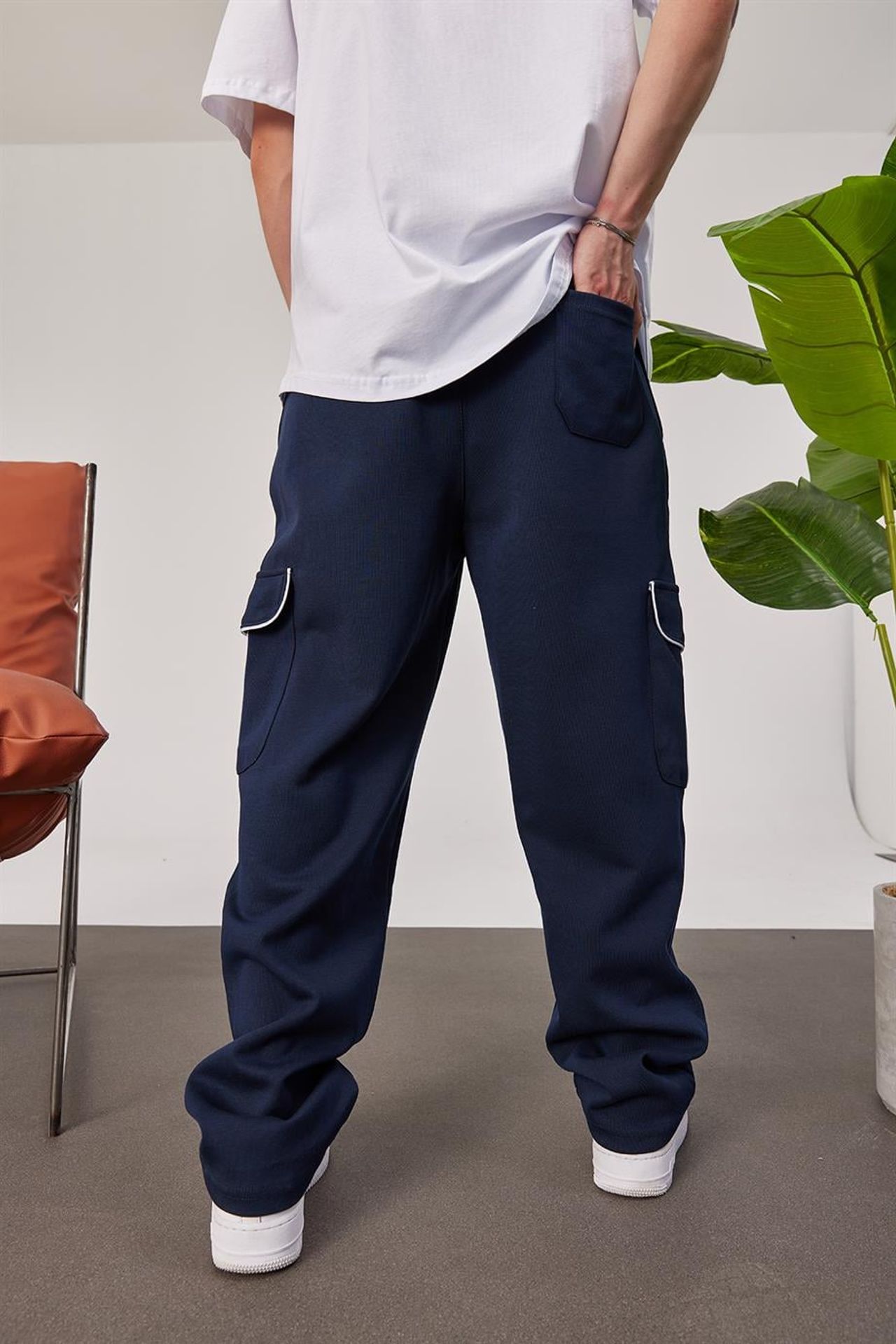 NOMARC Rahat Çizgili Kargo Jogger 4