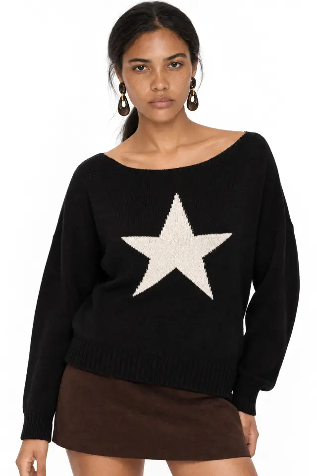 MIXRAY Women's Boat Neck Sweater