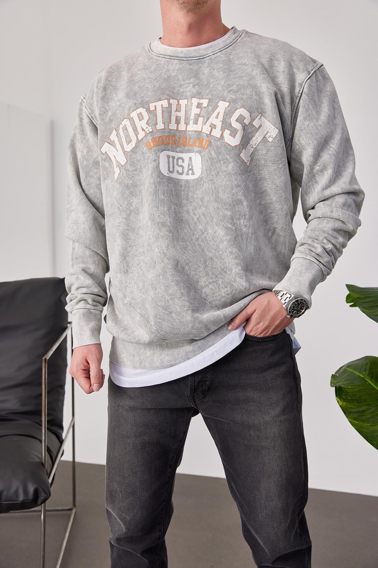 NOMARC Rahat Bisiklet Yaka Sweatshirt 2