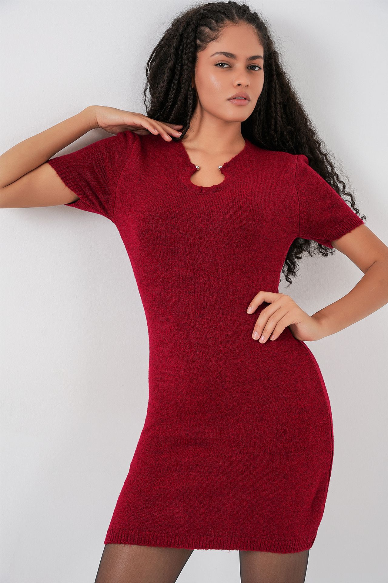 BDART Accessory Detail Bodycon Mini Knitwear Dress 3