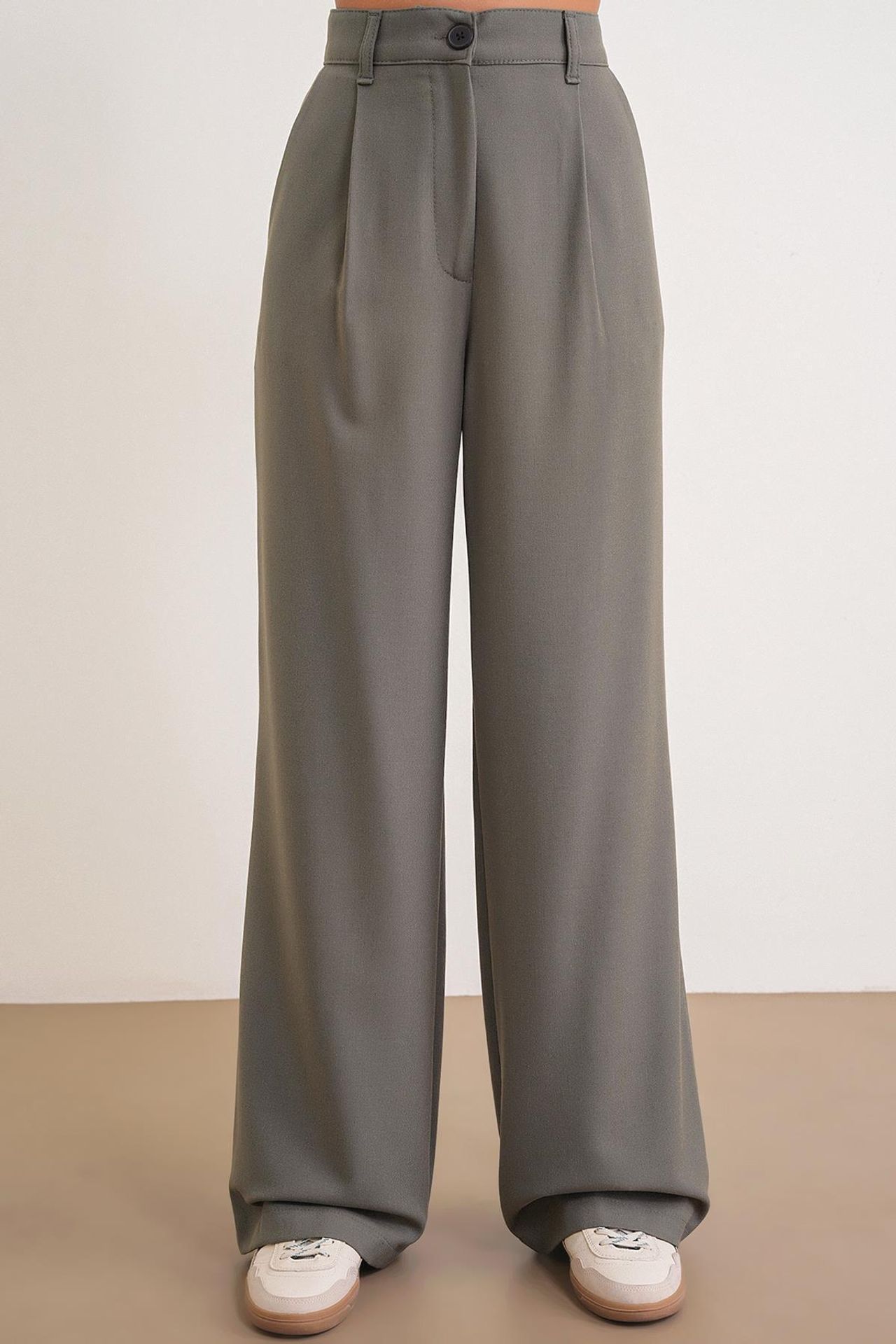 Mixray High Waist Palazzo Pants with Pockets 3