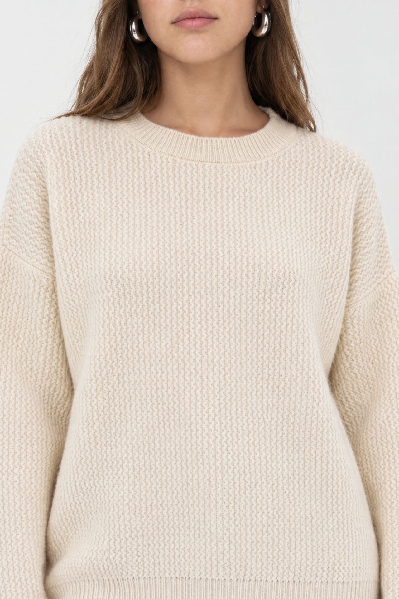 Mixray Long Sleeve Ribbed Knit Sweater 2