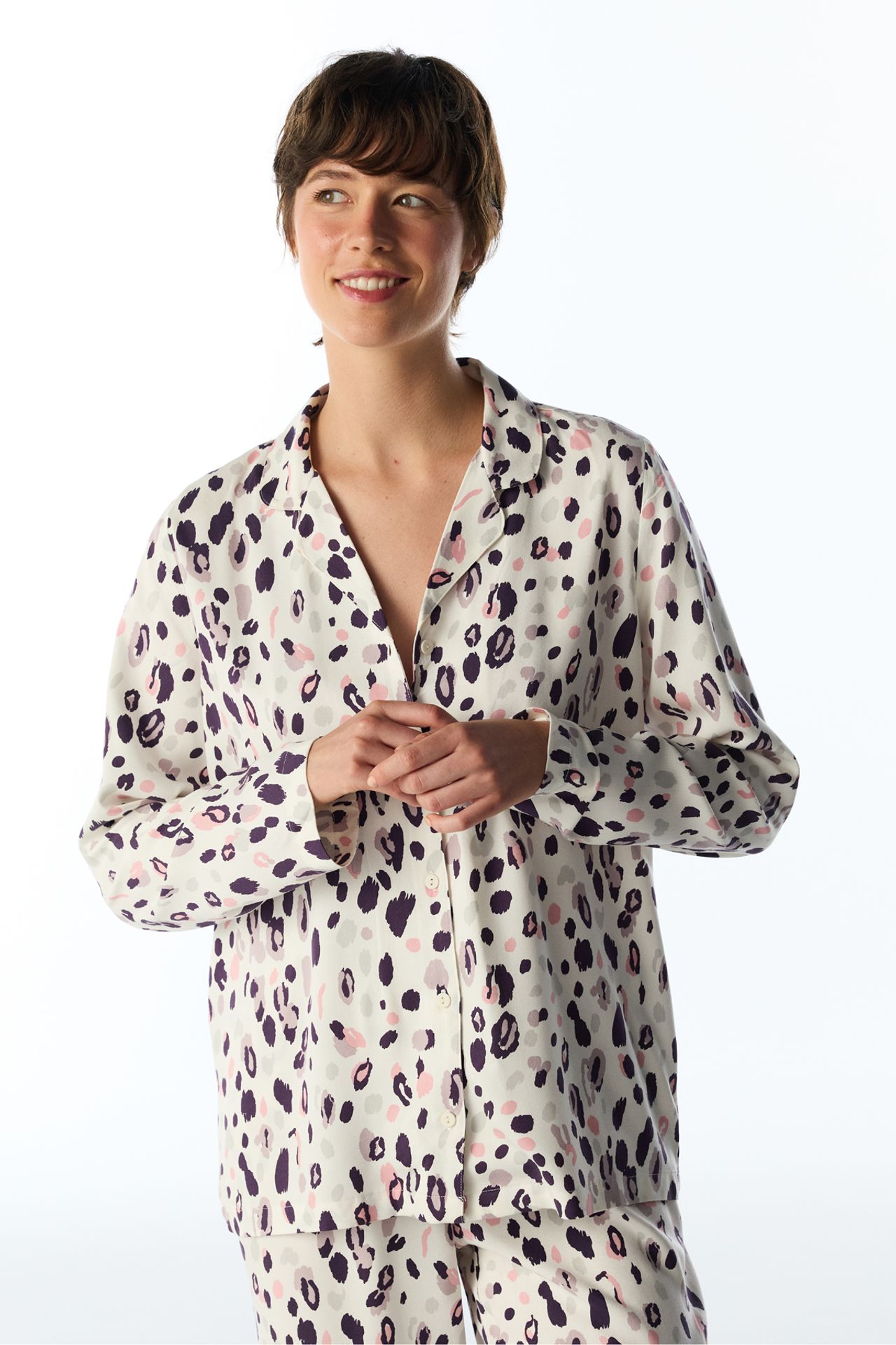 PENTI Midnight Mood Long Sleeve Shirt Pants Pajama Set 3