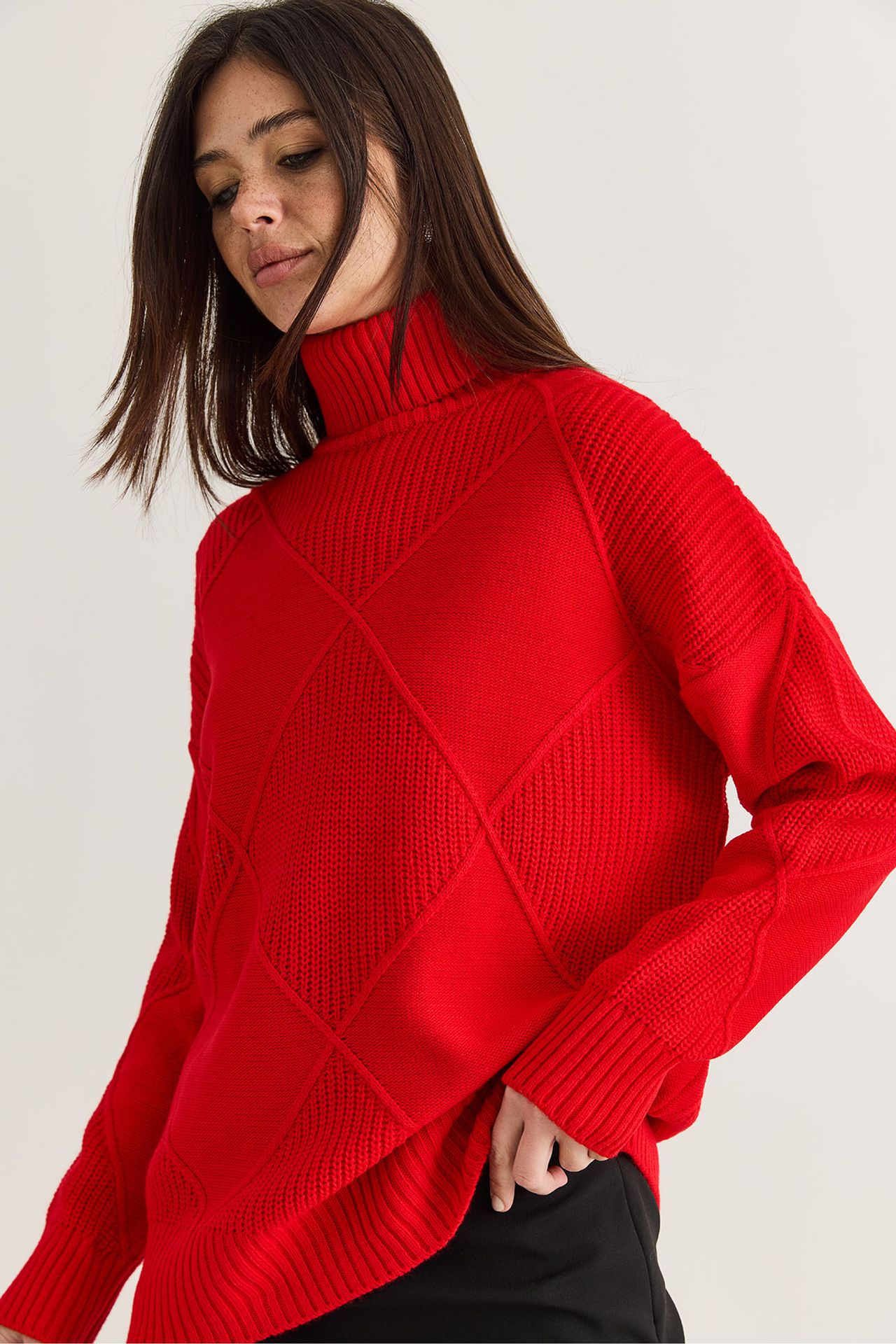 LUCCI Textured Turtleneck Sweater 4