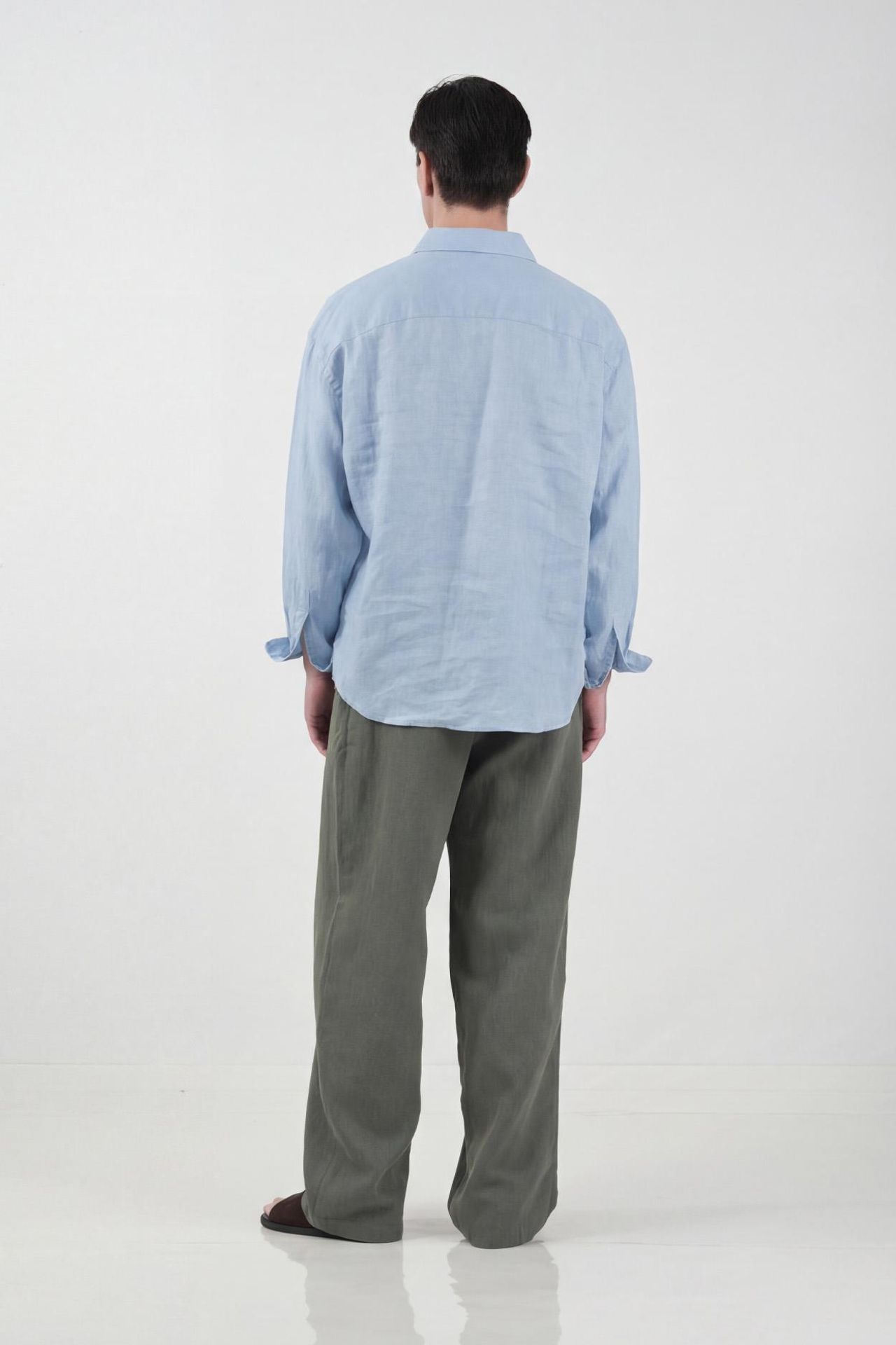 GIESTO Men's Oversized Linen Blend Shirt 4