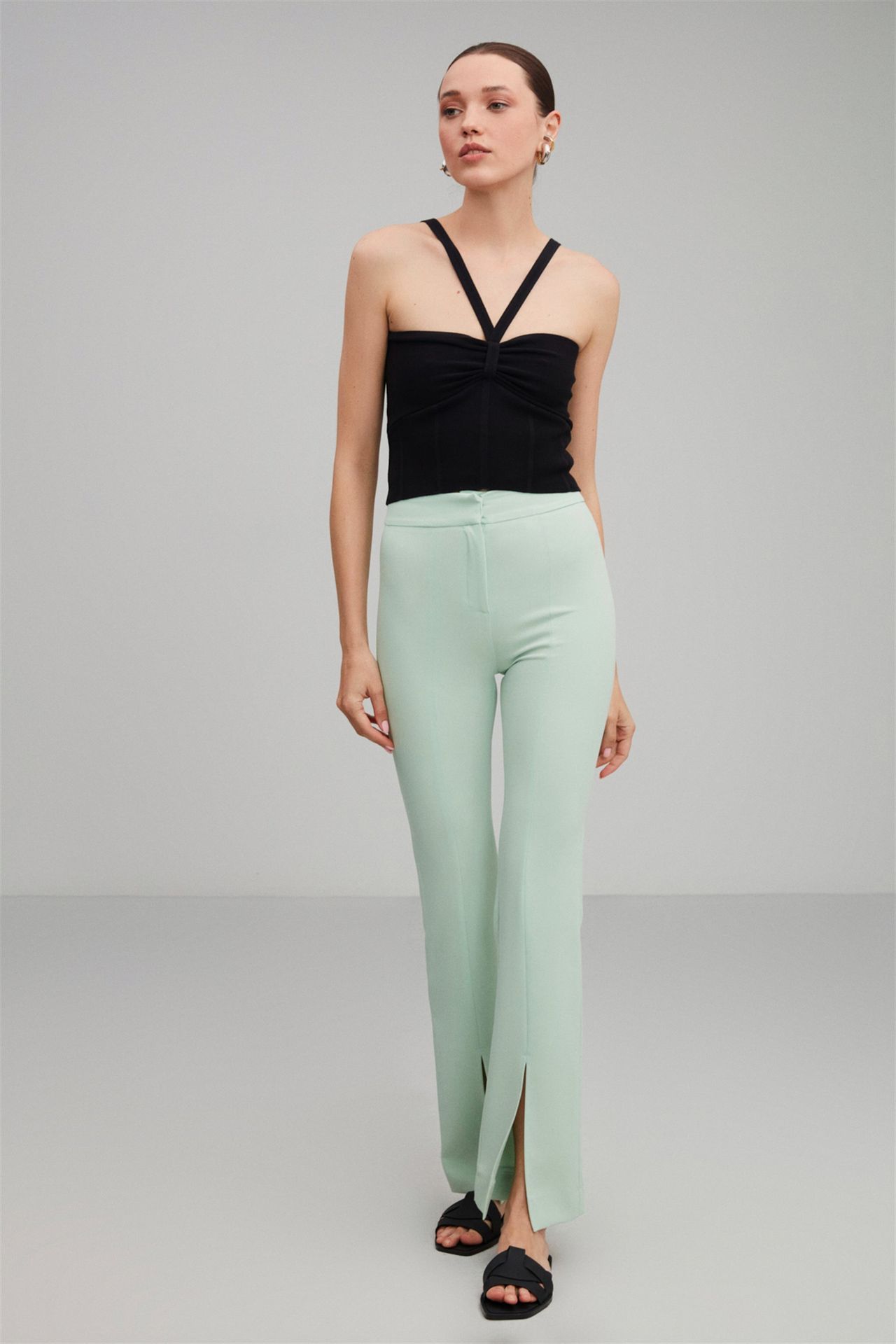 GRIMELANGE High Waist Slim Fit Trousers 4