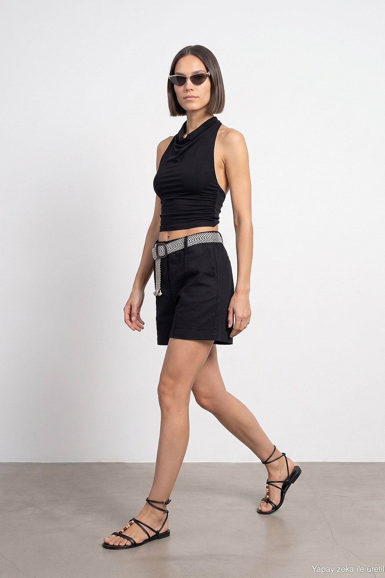 DILVIN Linen Blend Shorts 4