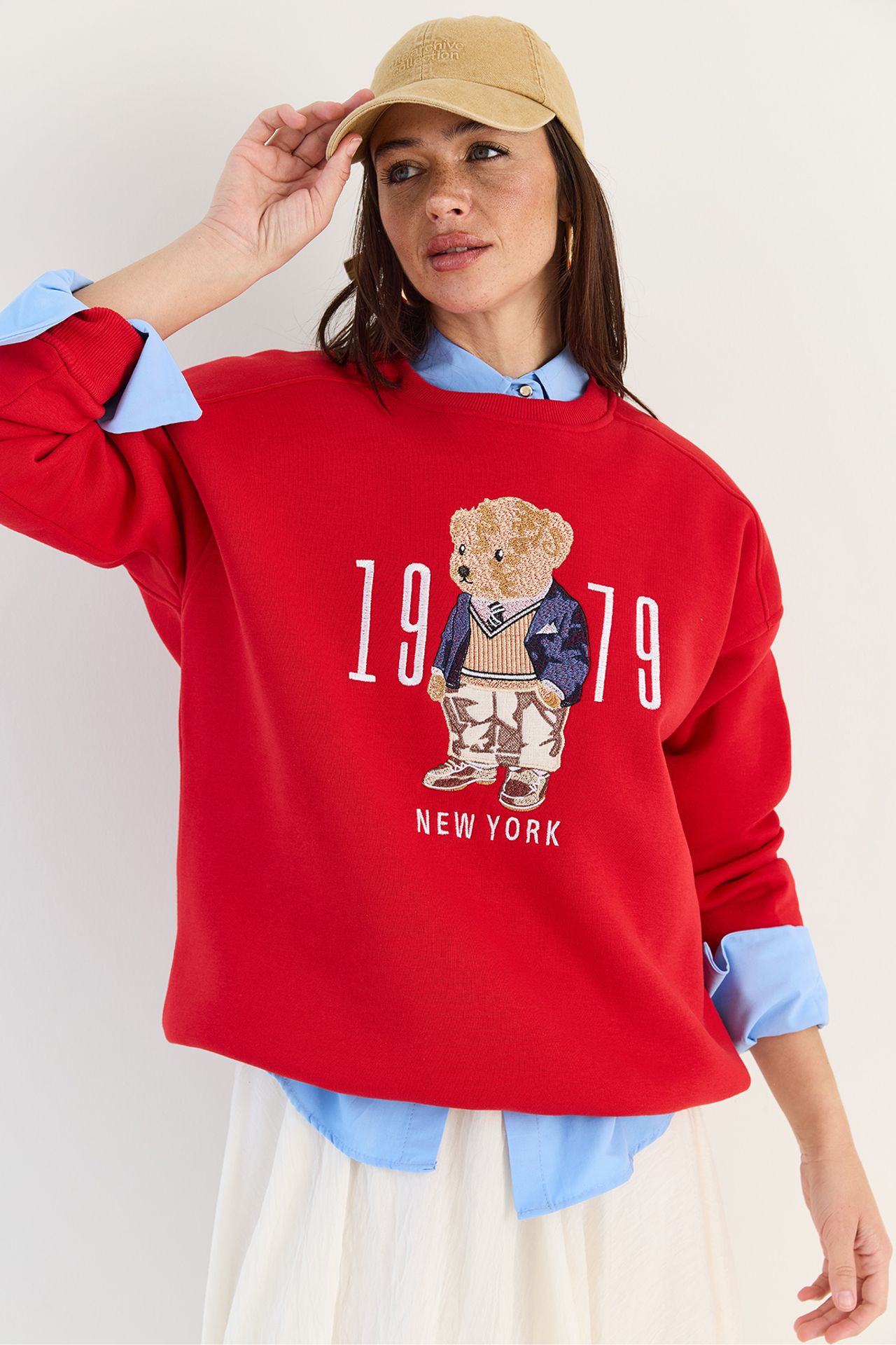 LUCCI Relaxed Fit Printed Crew Neck Sweatshirt 3