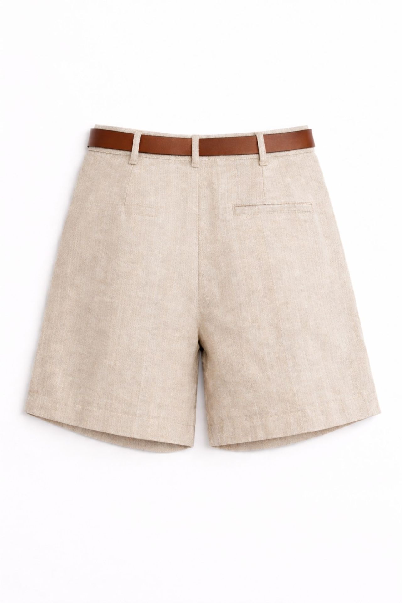 MIXRAY High Waist Wide Leg Belted Tailored Shorts 3
