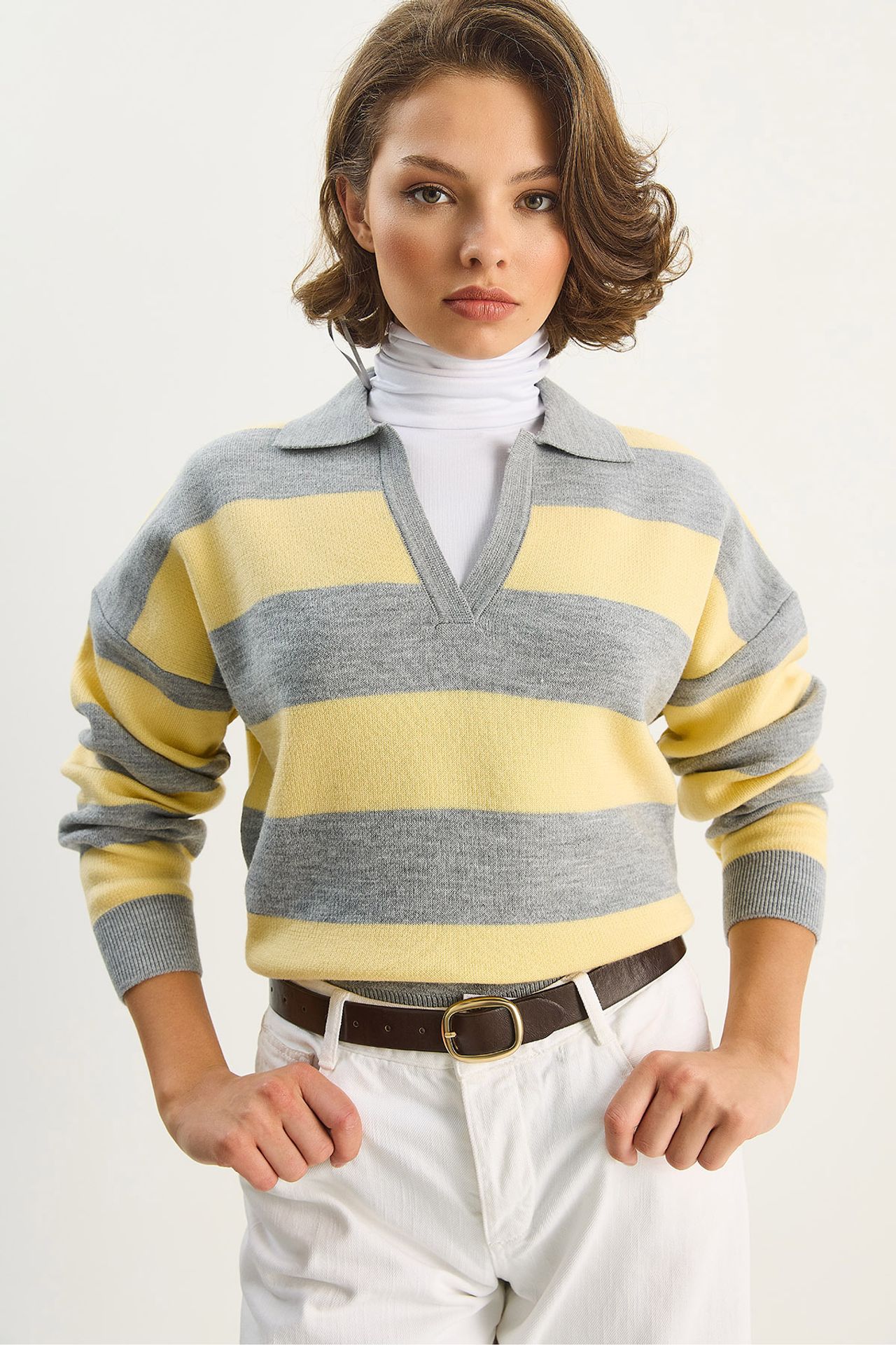 LUCCI Striped Knitwear Sweater 4