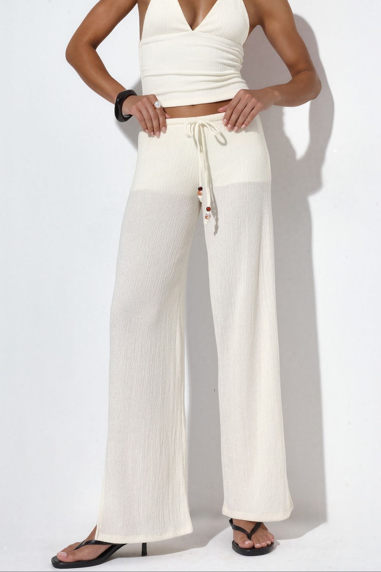 BUSEM Women's Straight-leg Crepe Trousers 1
