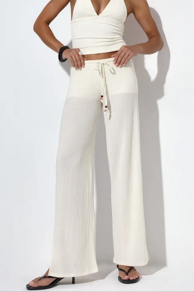 BUSEM Women's Straight-leg Crepe Trousers
