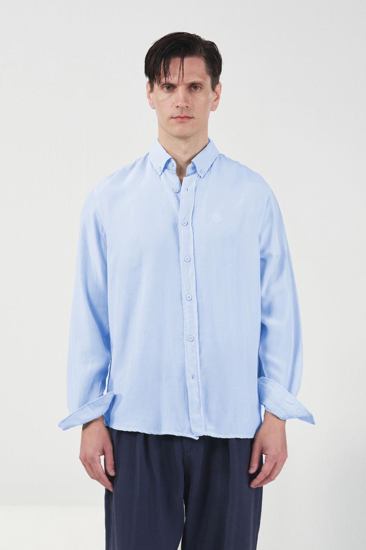 GIESTO Regular Fit Button-Up Poplin Shirt 1
