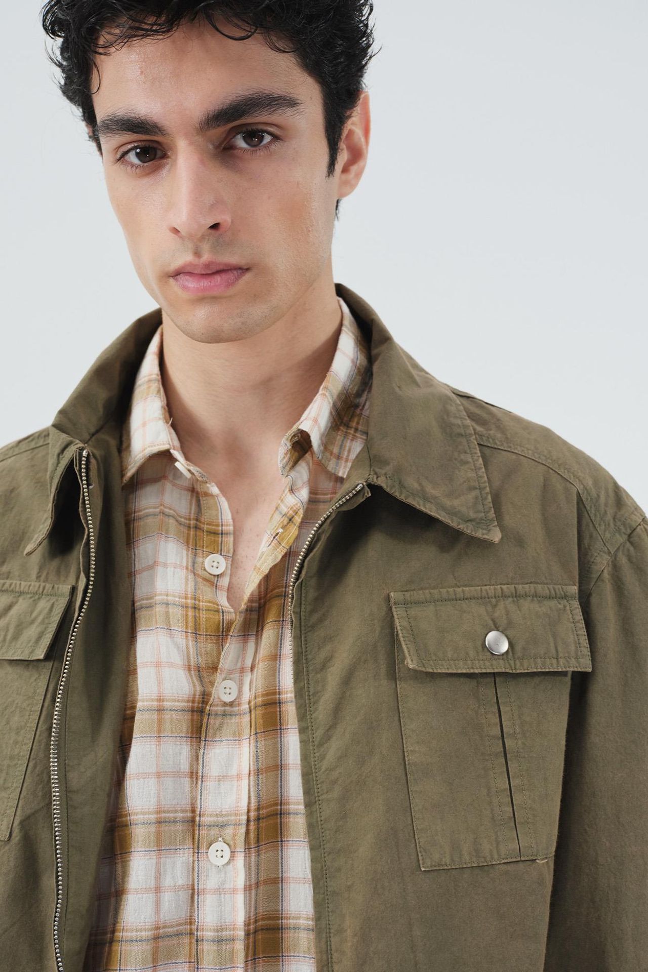 GIESTO Men's Cotton Poplin Zipper Vest 1