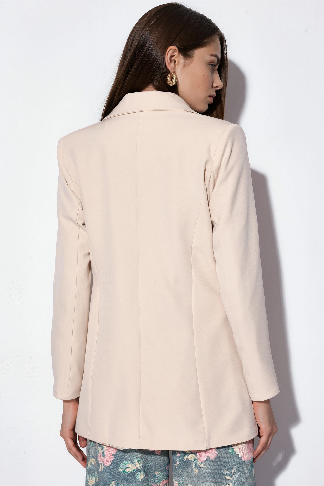 BDART Long Tie Closure Shawl Collar Blazer 3