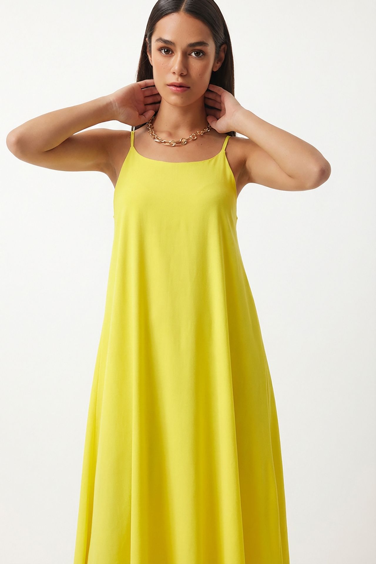 ISTANBUL Cotton Poplin Midi Slip Dress 4