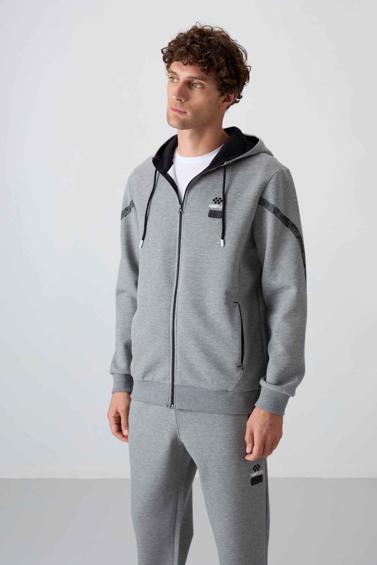TOMMY Men's Hooded Sweatshirt And Pants Set 5
