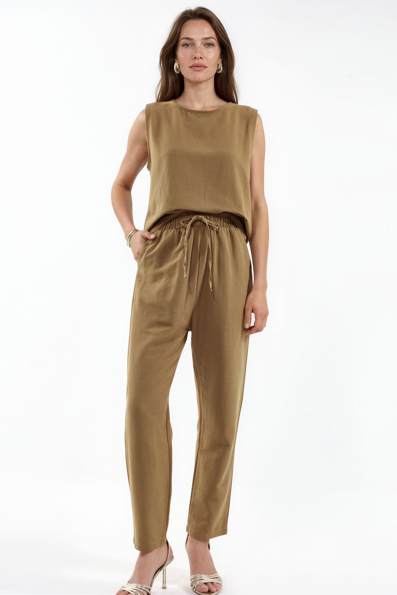 MSN Cotton Linen Viscose Two-Piece Coord 1