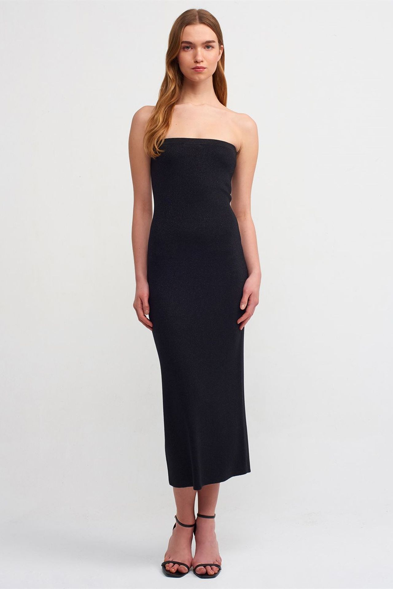 DILVIN Strapless Midi Bodycon Dress 1
