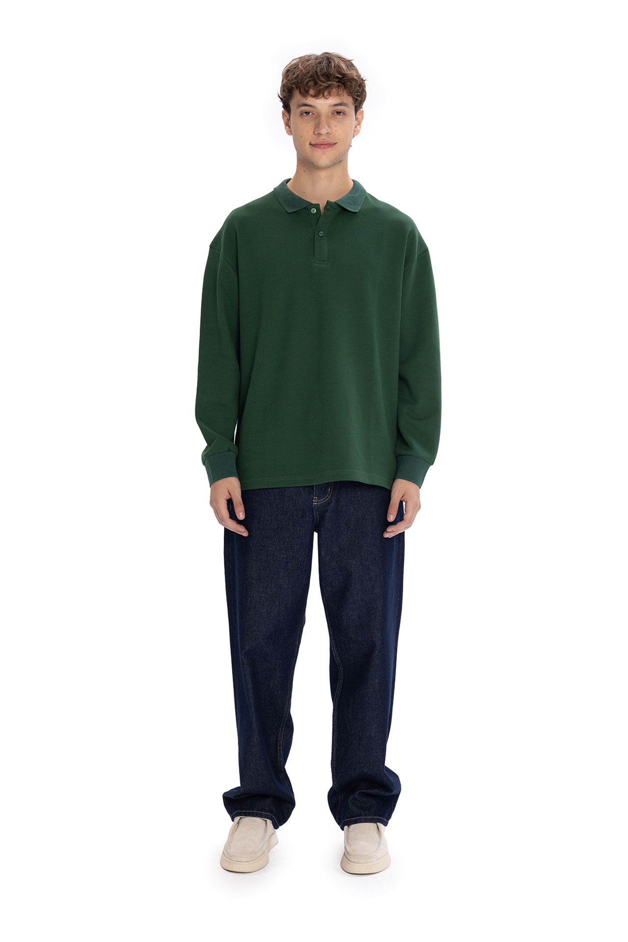GIESTO Men's Long-Sleeve Polo T-Shirt 2