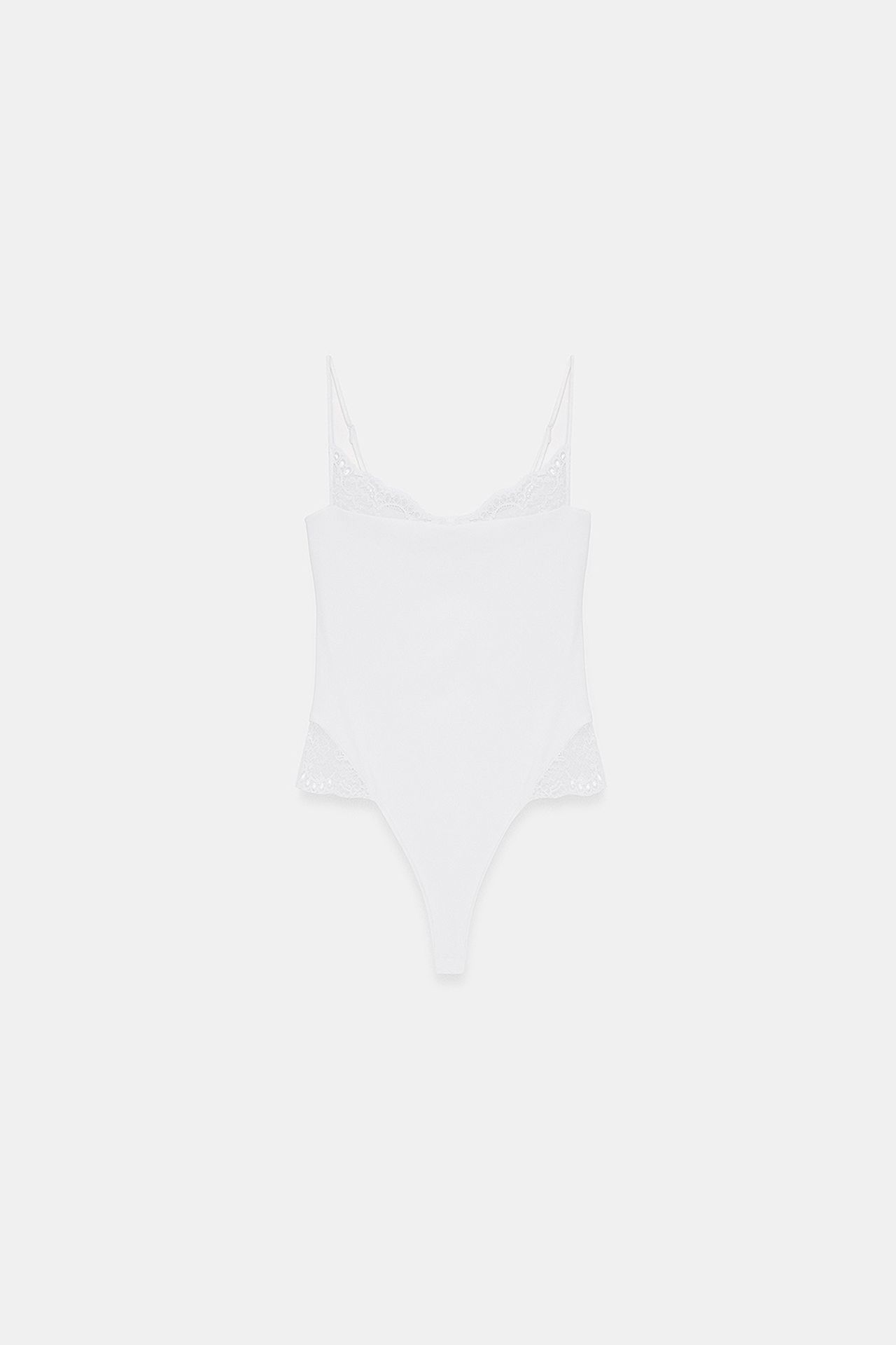DILVIN Dantel Kolsuz Dar Kesim Body Bluz 5
