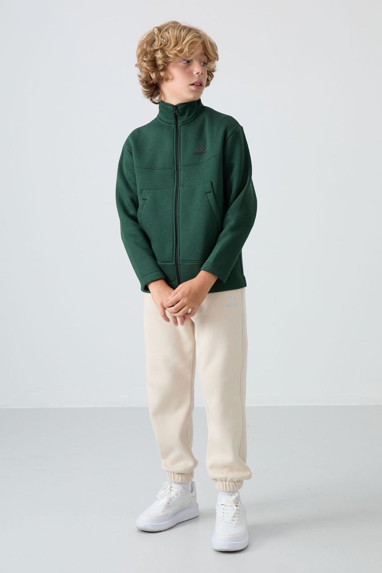 TOMMY Youth Zip Collar Pocket Sweatshirt 4