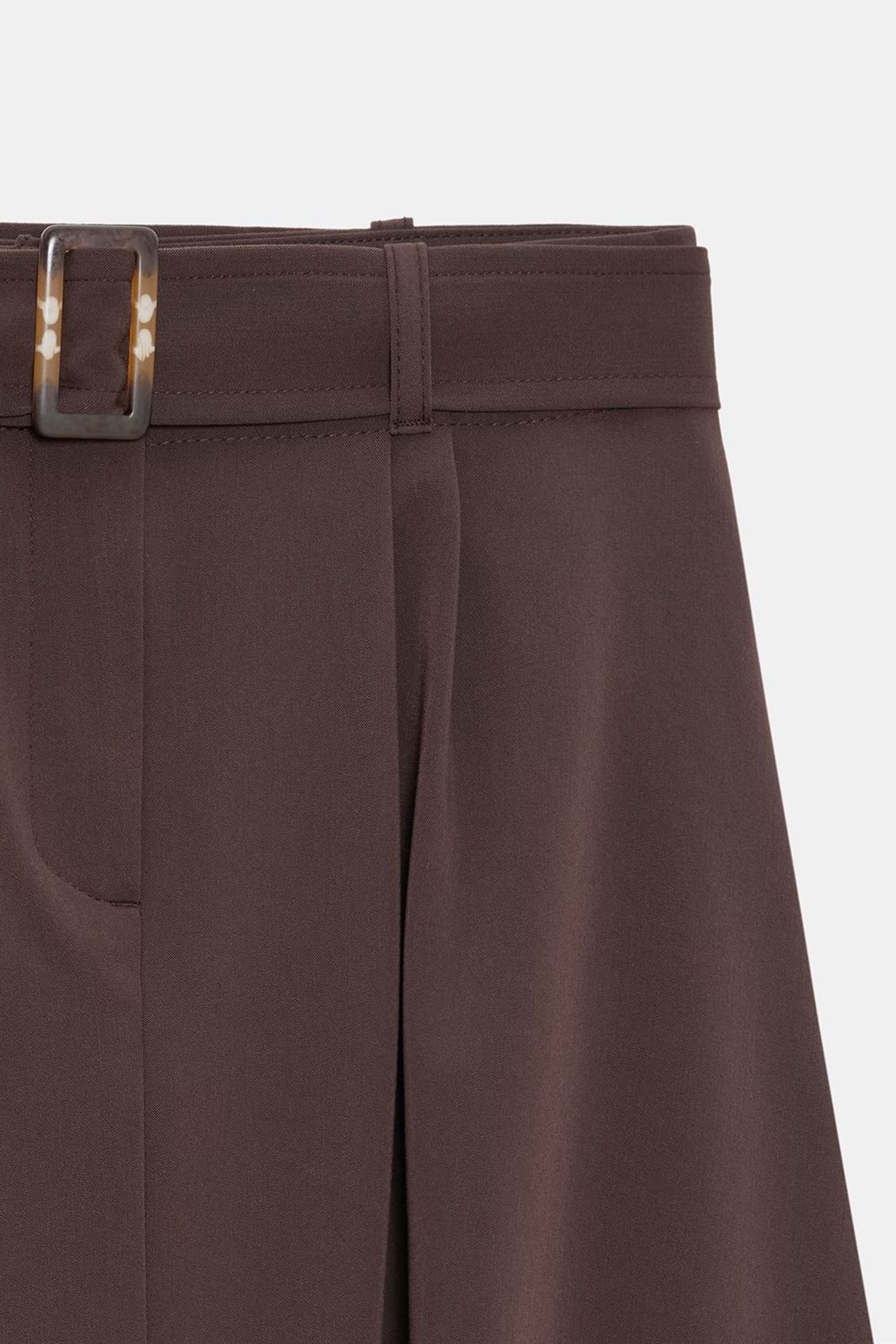 DILVIN High-waist Belted Midi Balloon Skirt 7