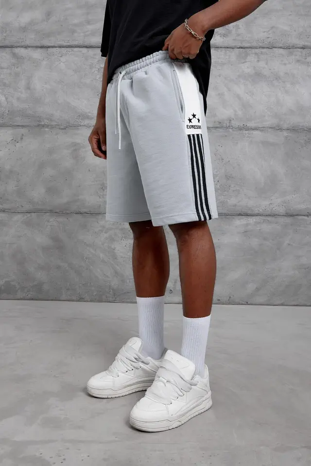 NOMARC Oversize Düz Paça Sweat Şort