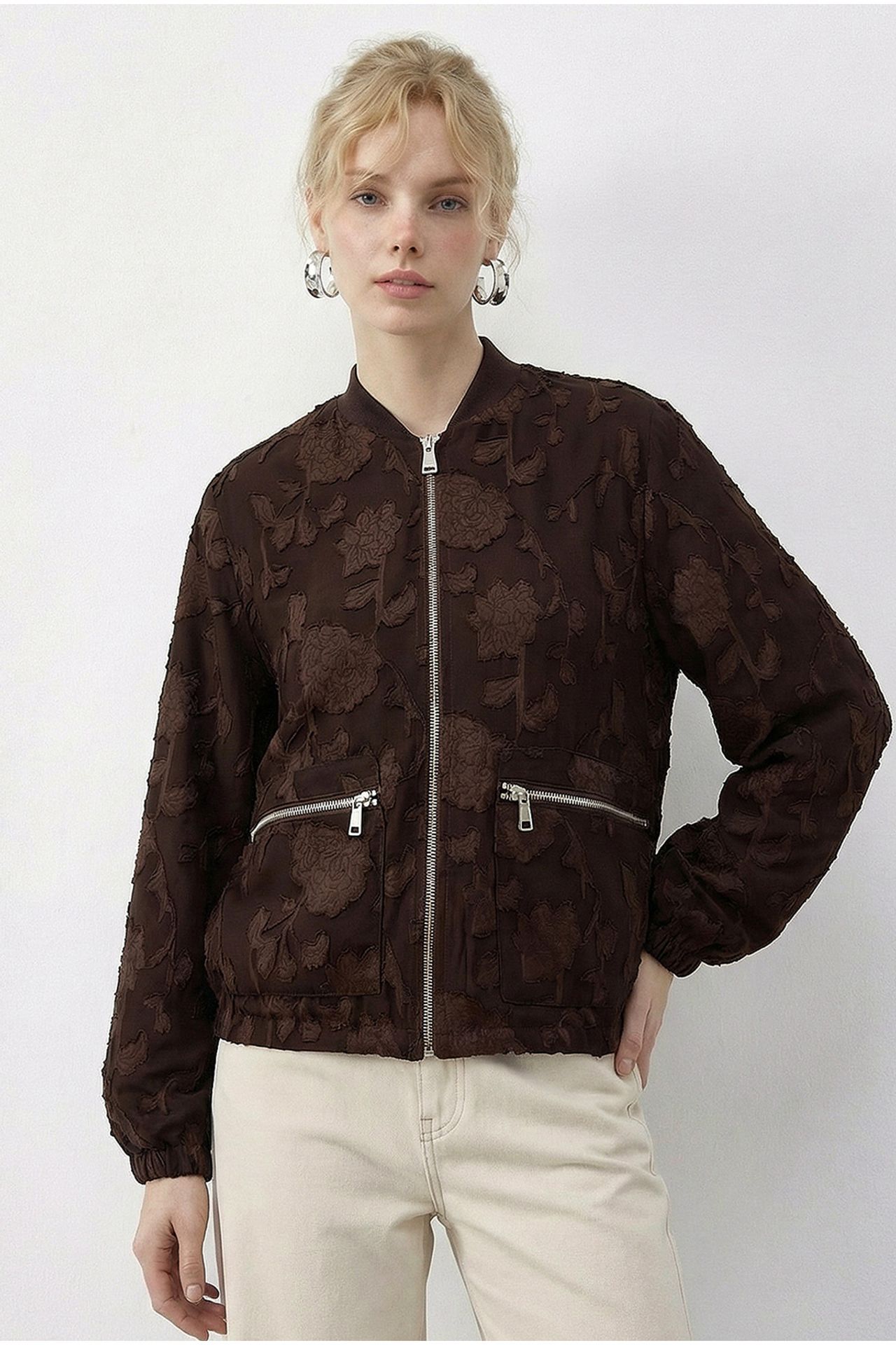 LUCCI Floral Oversized Bomber Jacket 3