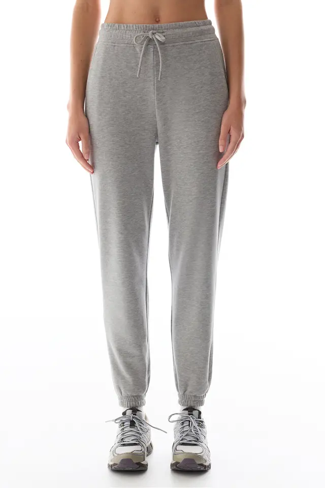 PENTI High Waist Elastic Cuff Sweatpants