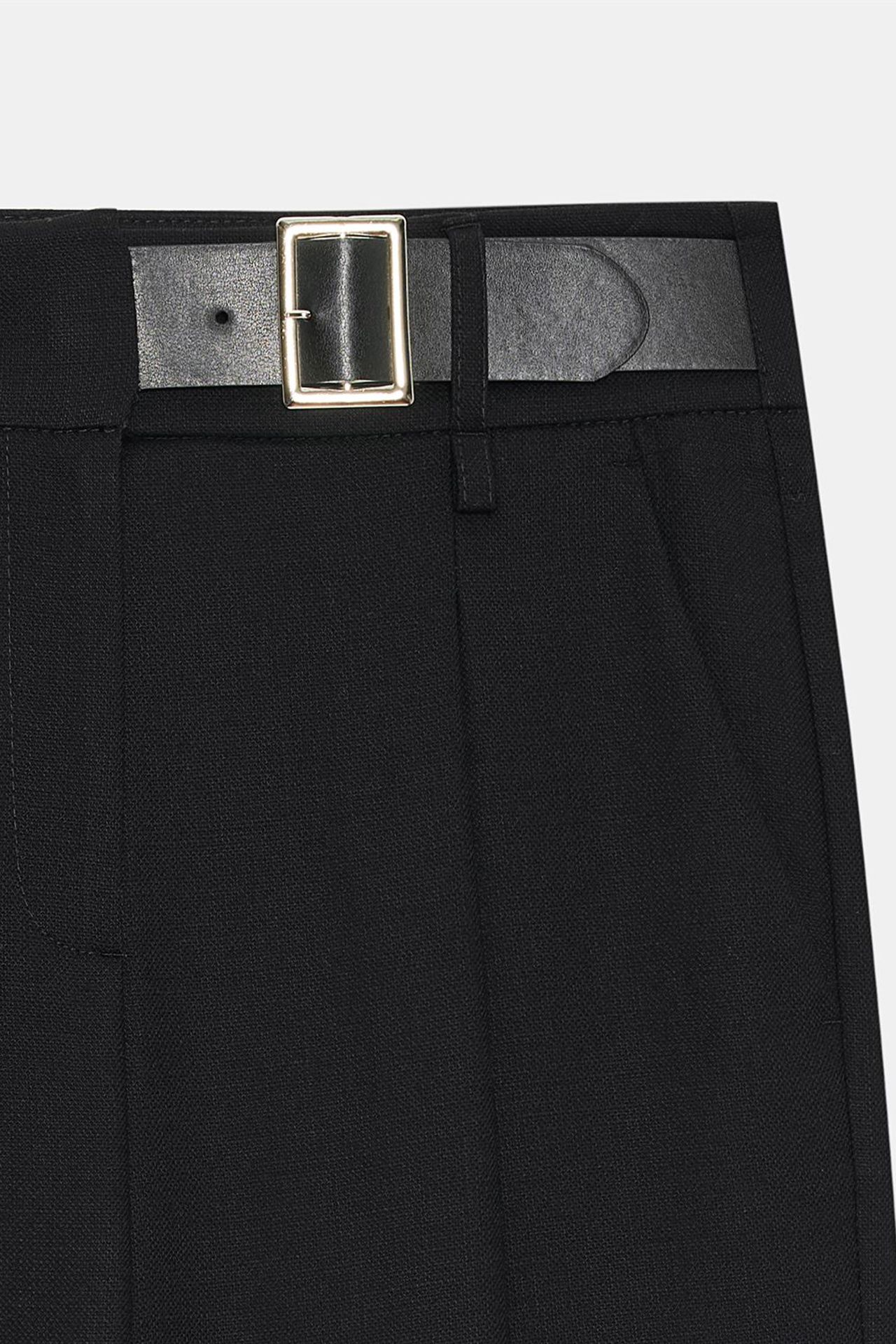 DILVIN Kemerli Geniş Paça Pantolon 7