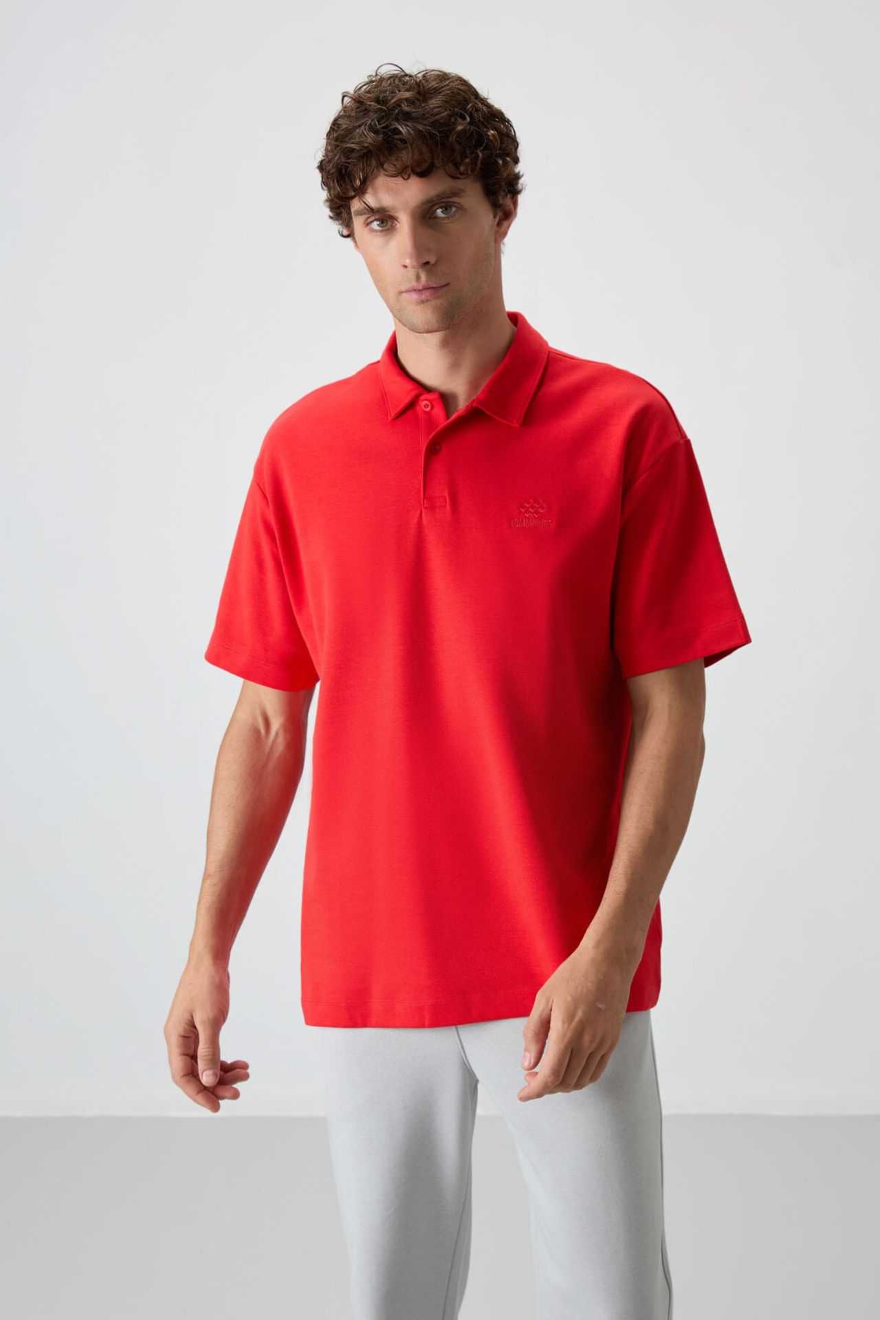 TOMMY Men's Oversized Polo T-Shirt 4
