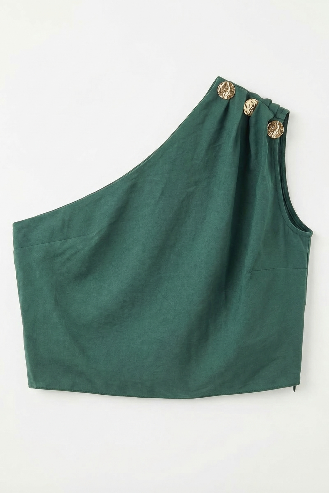 MY FASHION Asymmetrical Collar Sleeveless Chiffon Top 6