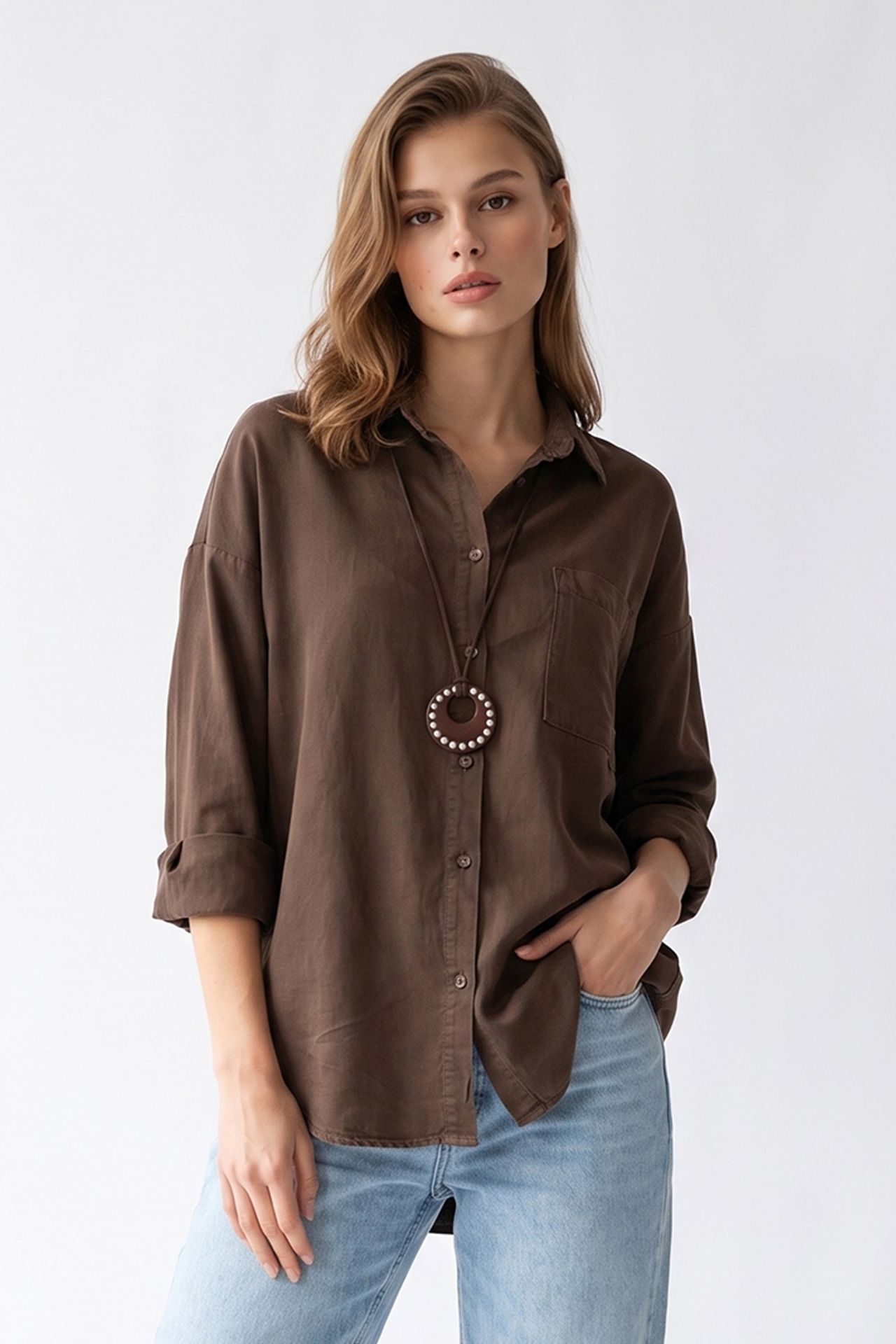 MIXRAY Women's Tencel Shirt 4