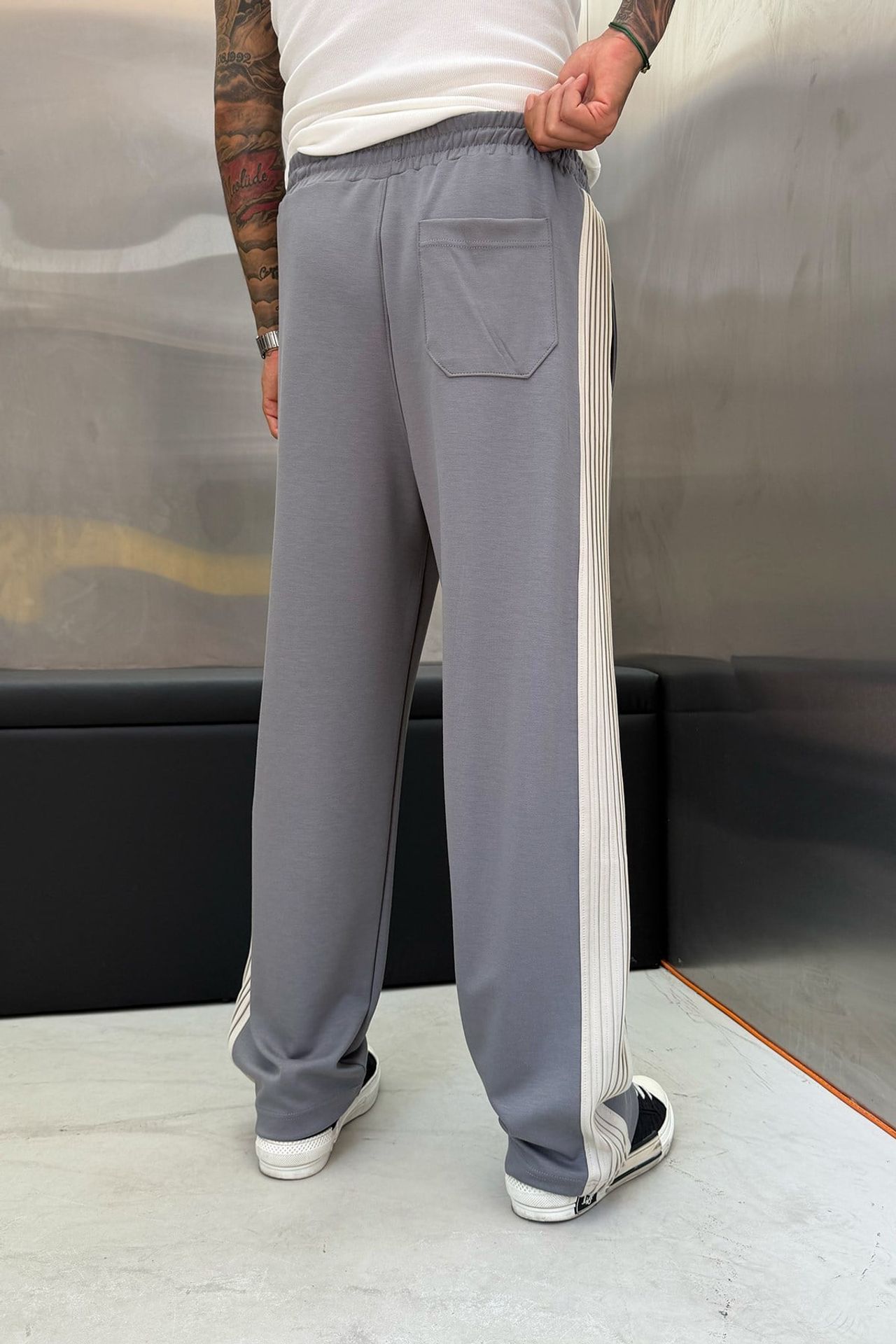 NOMARC Uzun Geniş Paça İpli Jogger Eşofman 5