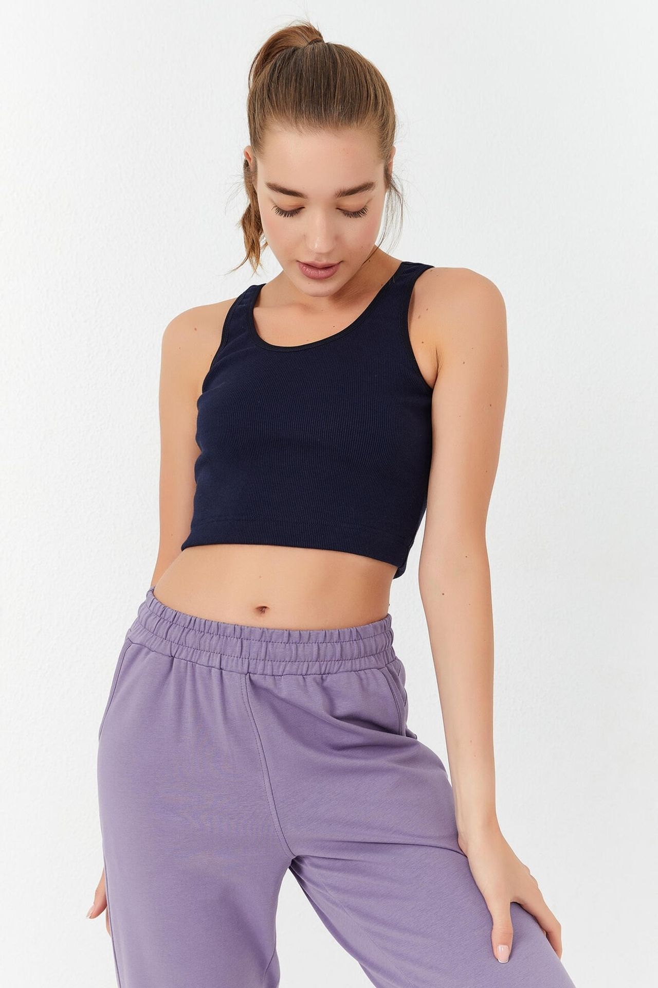 TOMMY Ribbed Sleeveless Crop Top 5