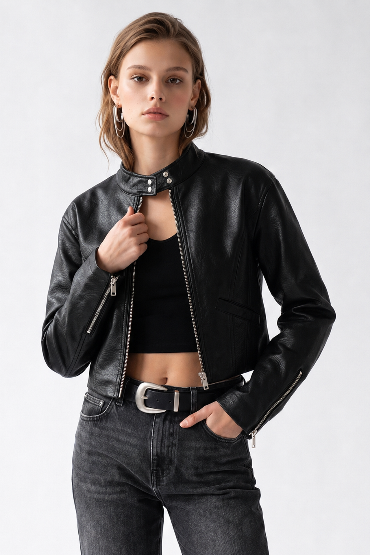 MIXRAY Women's Cotton Blazer
