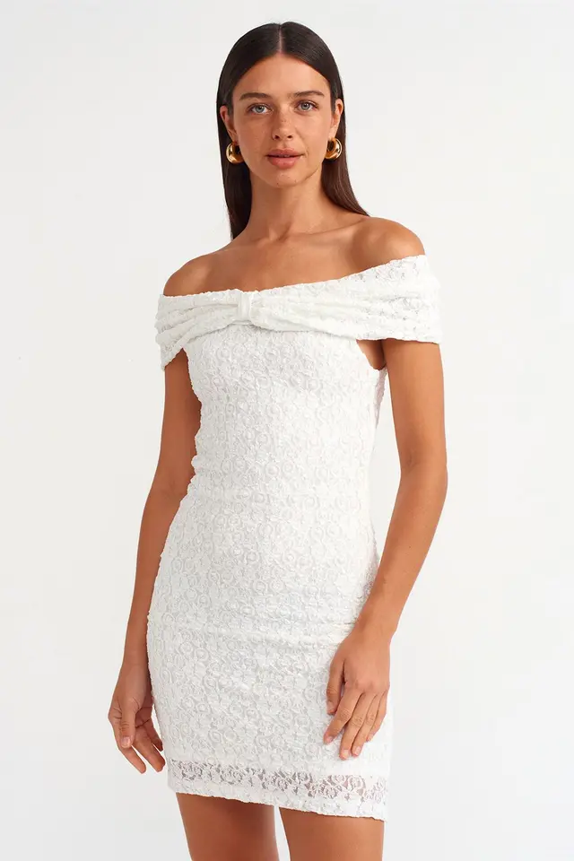 DILVIN Bodycon Mini Lace Dress