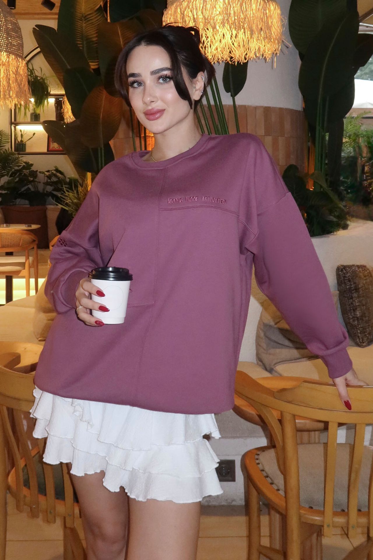 TOMMY Oversized Crew Neck Sweatshirt 5