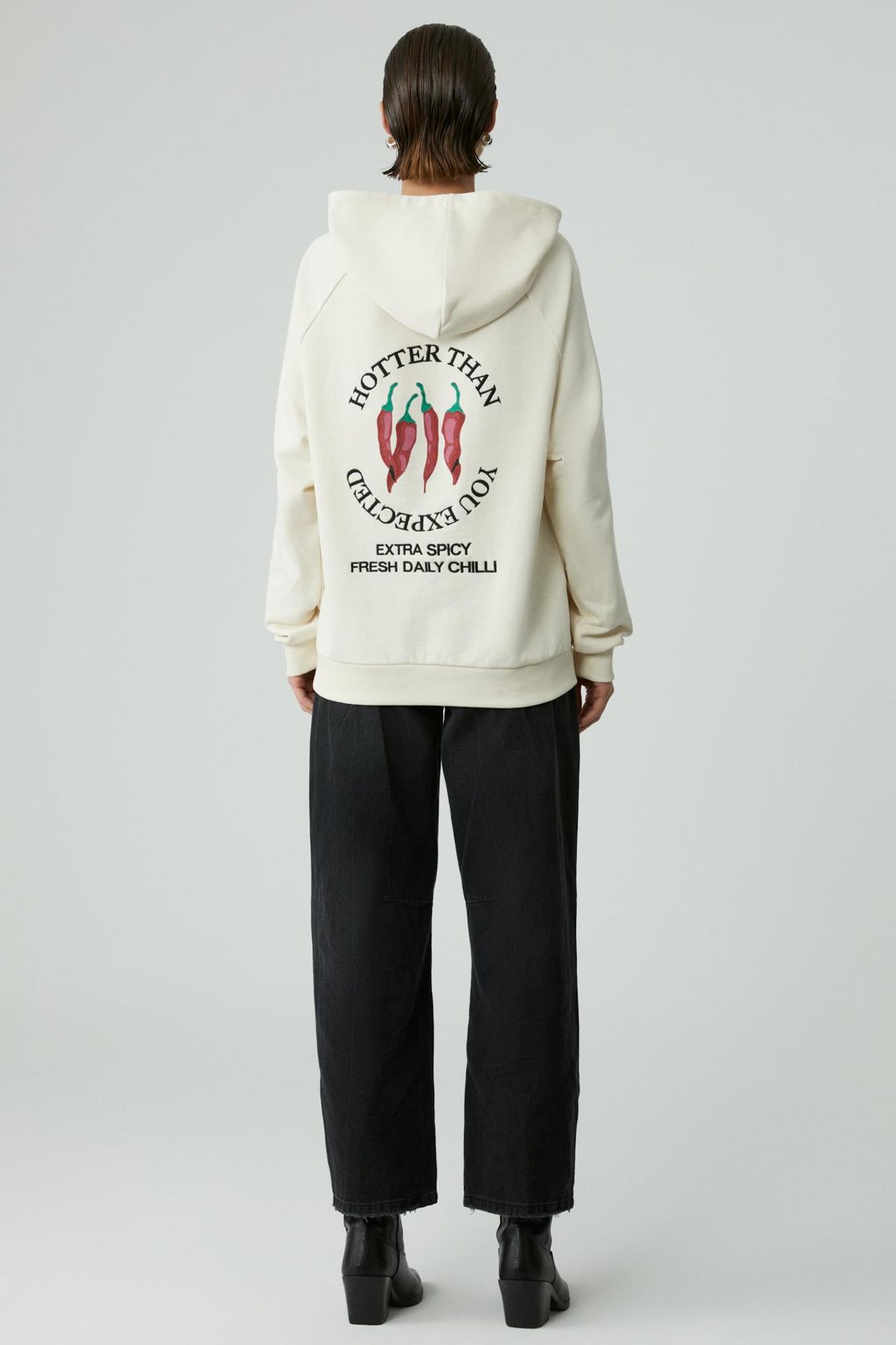 GRIMELANGE Oversized Printed Hooded Sweatshirt 5