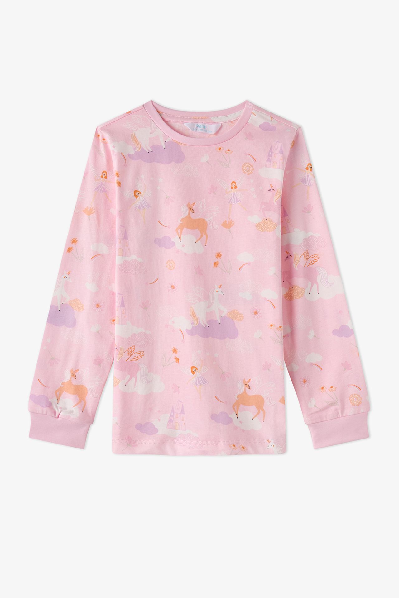 PENTI Girls' Fly Repeat Cotton Long Sleeve Pajama Set 2