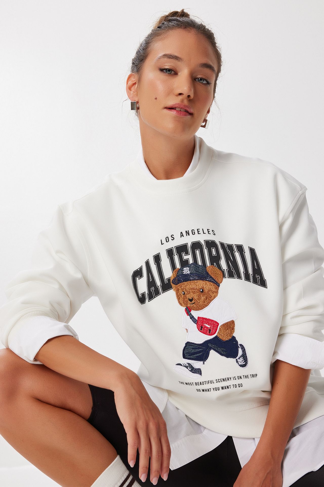 ISTANBUL Crew Neck Printed Sweatshirt 1