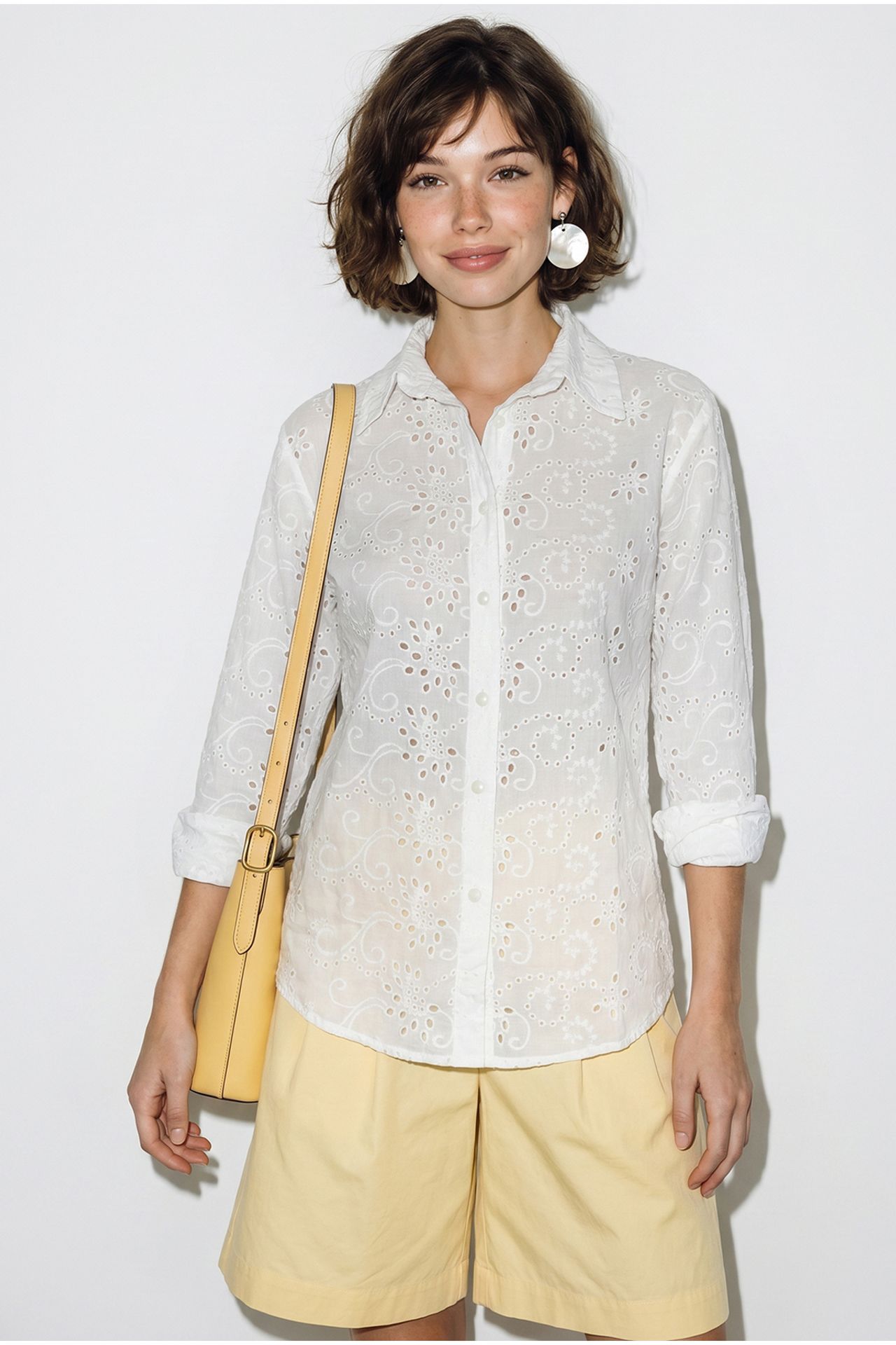 LUCCI Embroidered Relaxed-fit Woven Shirt 5
