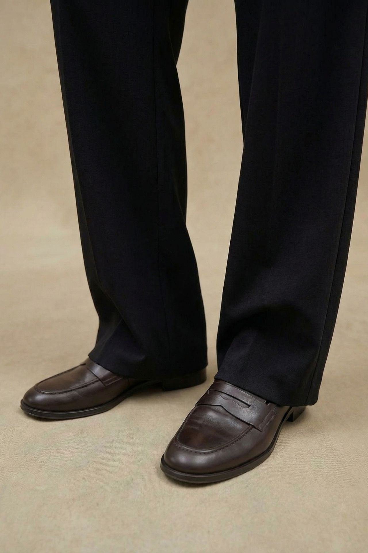 MY FASHION High Waist Pleated Wide Leg Trousers