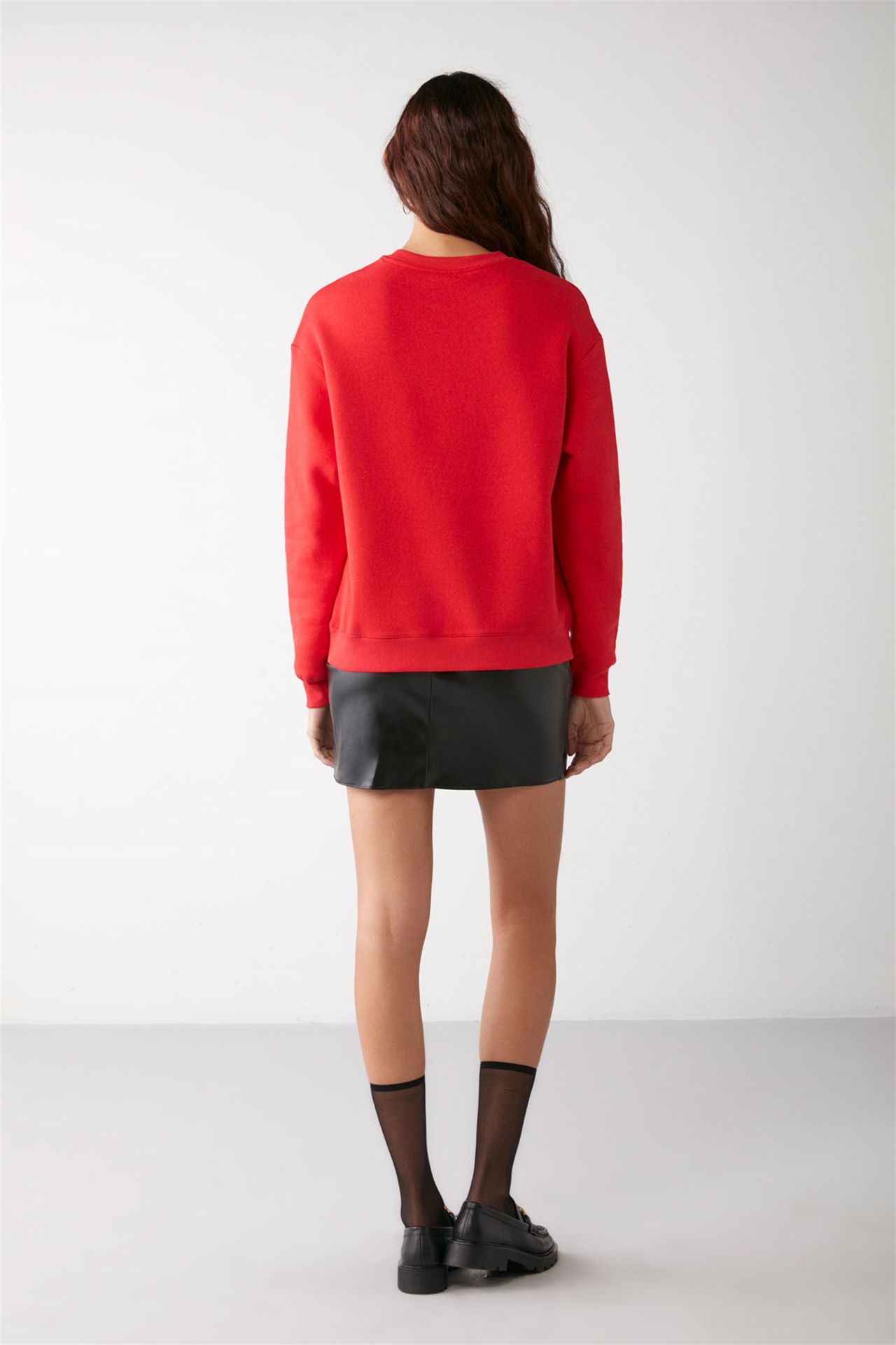 GRIMELANGE Bol Kesimli Bisiklet Yaka Sweatshirt 6