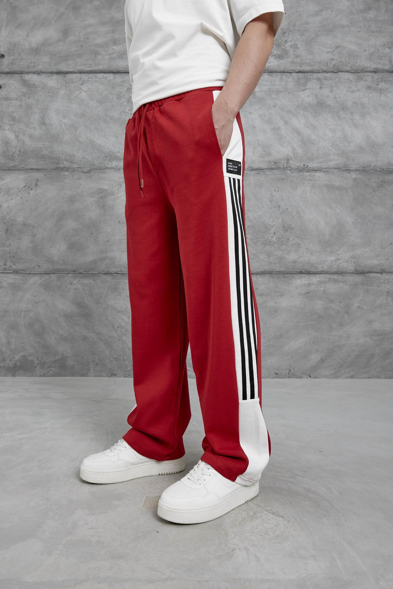 NOMARC Çizgili Normal Düz Paça Jogging Pantolon 3
