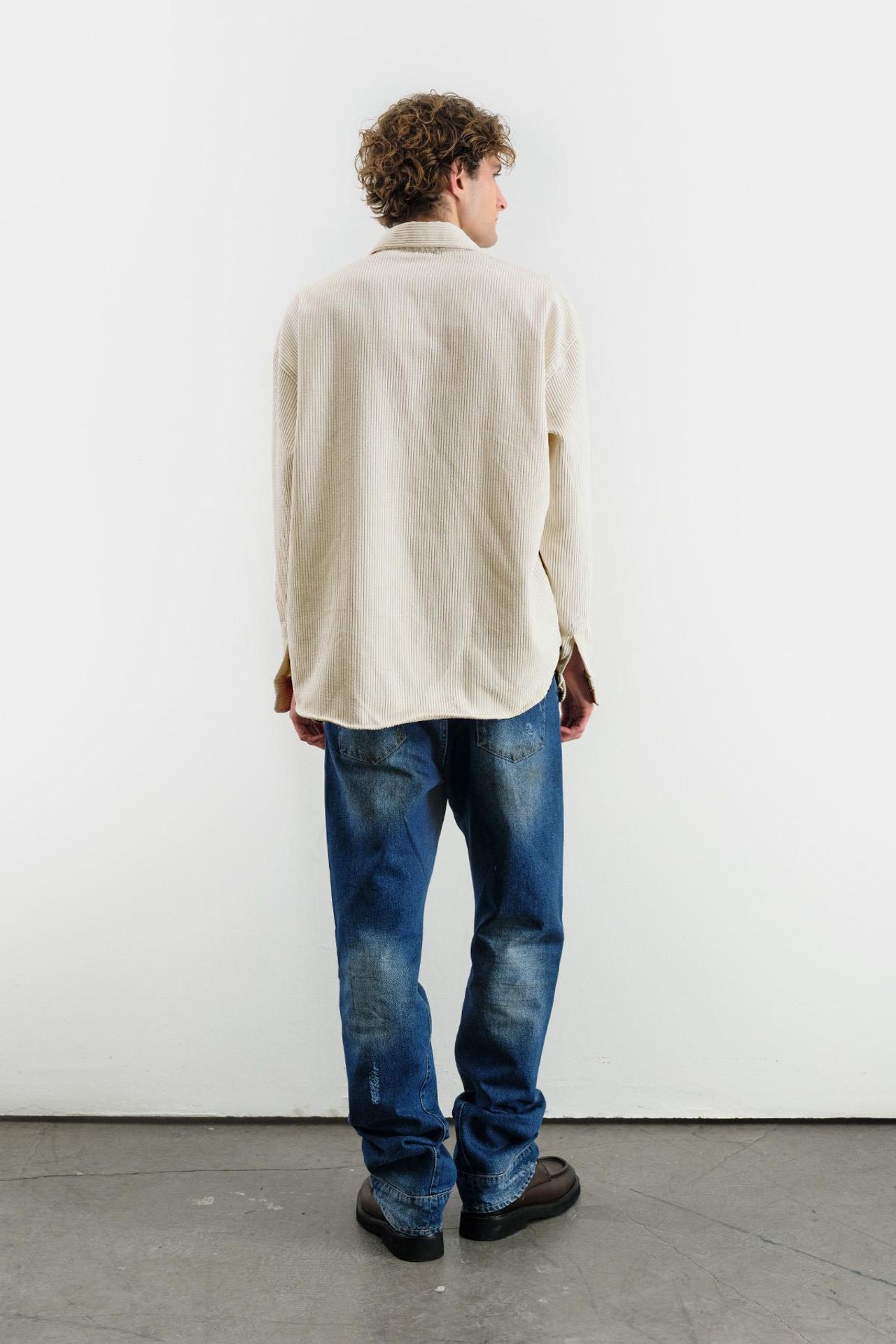 GIESTO Oversized Velvet Shirt 3